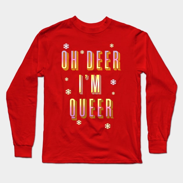 oh deer, merry christmas Long Sleeve T-Shirt by osvaldoport76